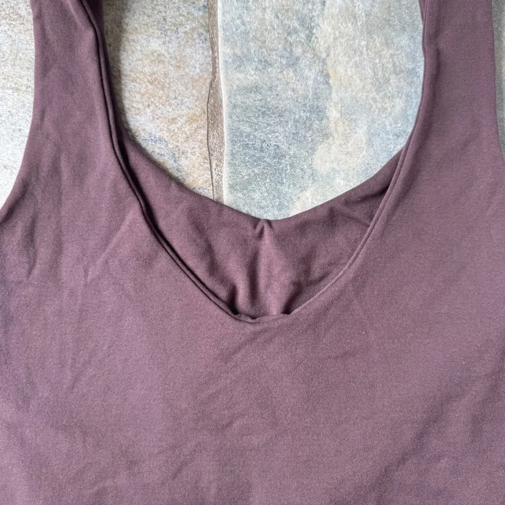 Free People‎ Seamless Scoop Bodysuit M/L Cocoa Intimately Stretchy